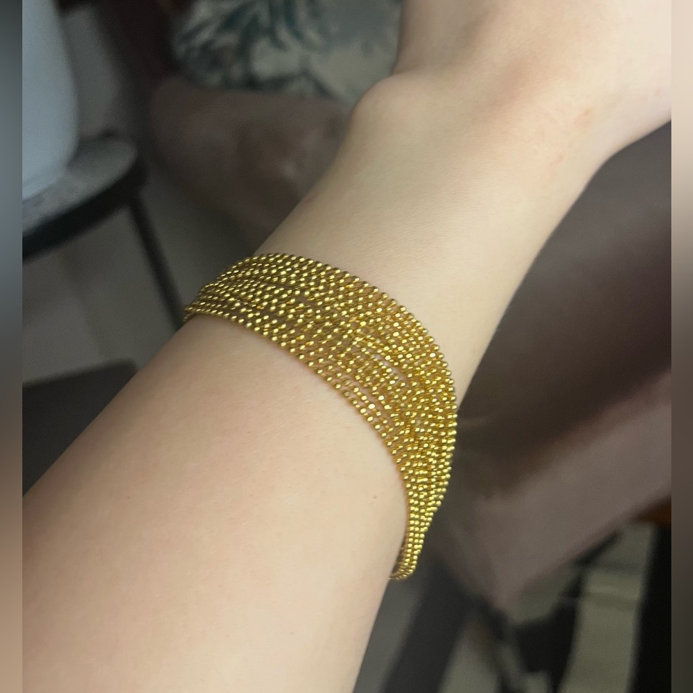 Layered gold bracelet